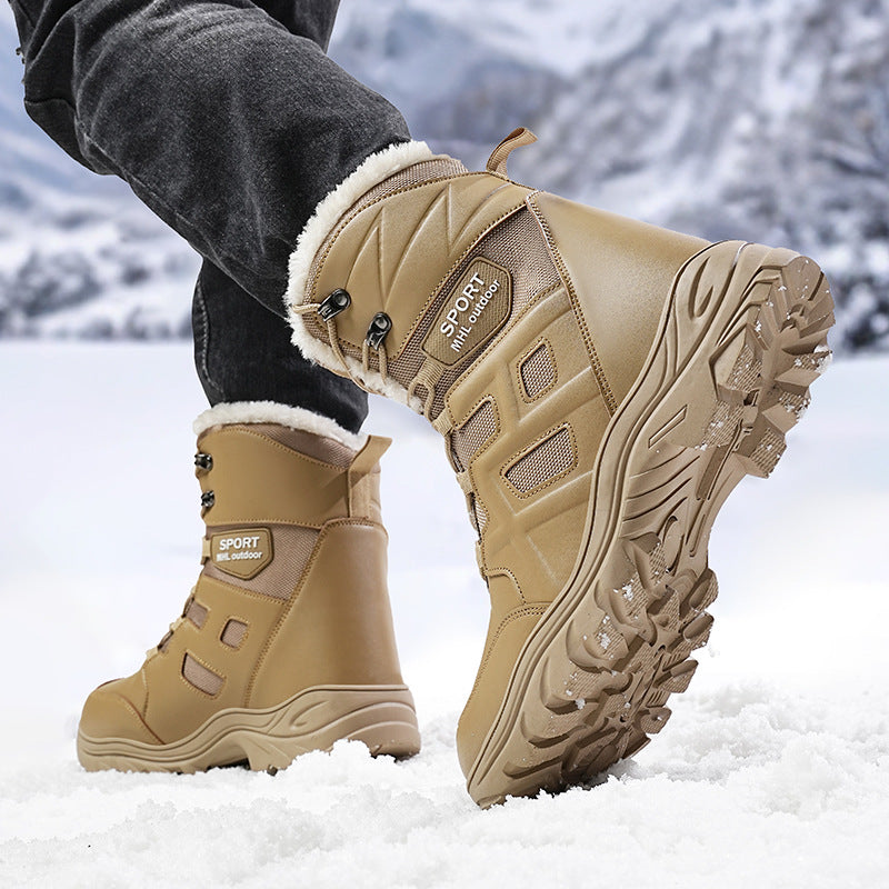 Men's winter boots, water-repellent, insulated