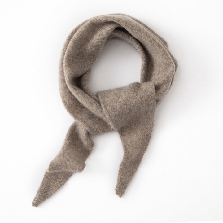 Triangle scarf made of cashmere imitation, warming, 100x33 cm