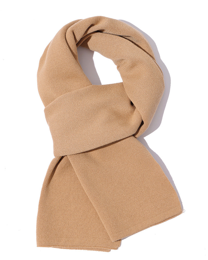 Thick men's scarf in solid colors