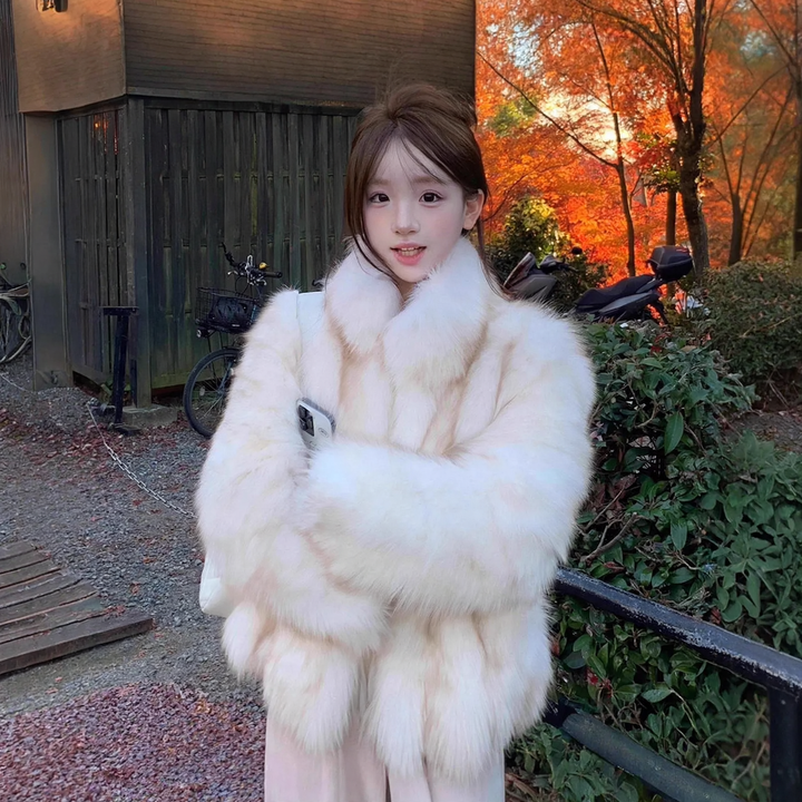 Fluffy Faux Fur Jacket for Women