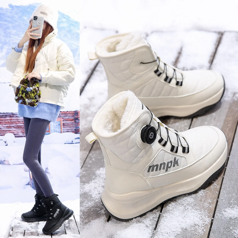 Padded winter boots for men and women