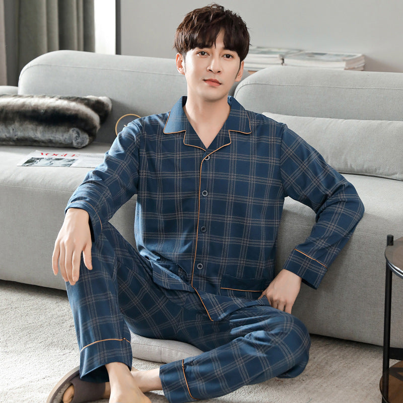 Men's Pajama Set, Cotton, Long Sleeve, Various Sizes