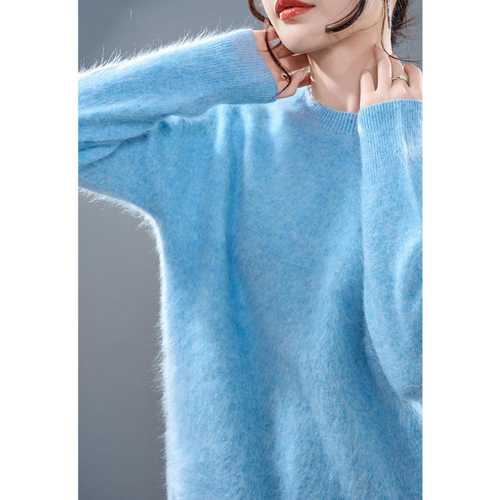 Women's pullover made of cashmere-wool blend, seamless