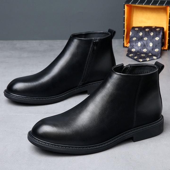 Men's Chelsea Boots, Genuine Leather, Lined, Warm