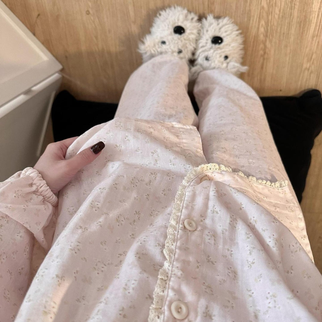Women's house suit made of cotton double gauze