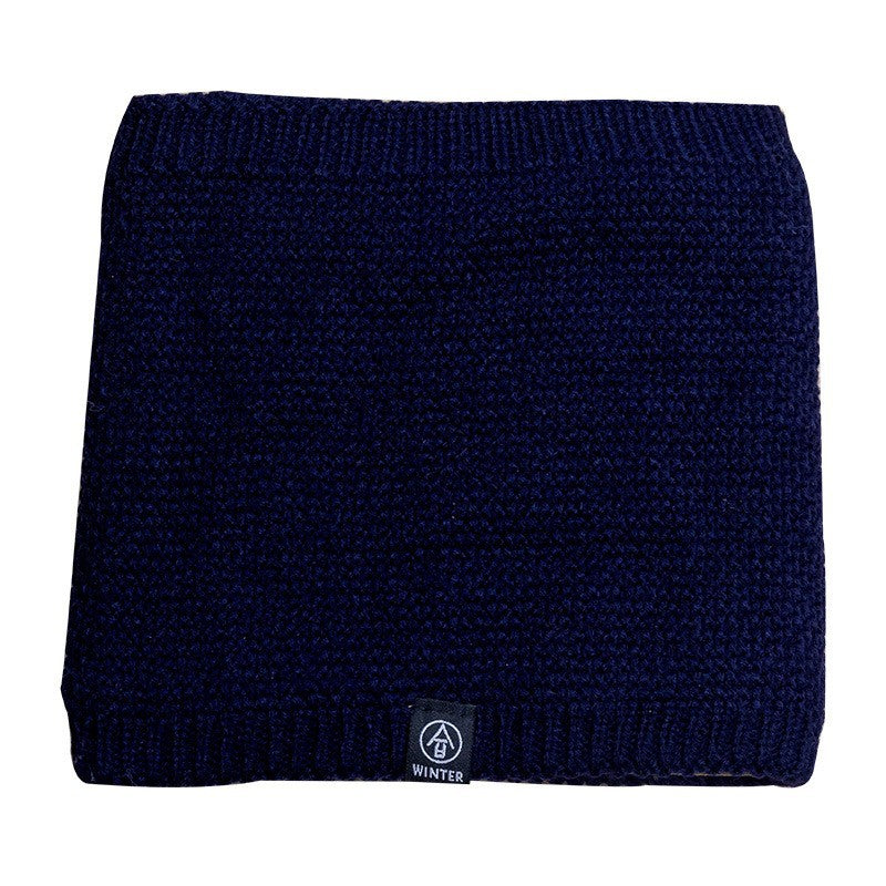 Knitted tubular scarf, lined