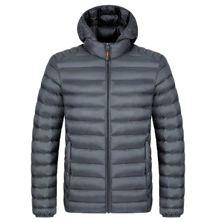 Men's winter jacket with removable sleeves