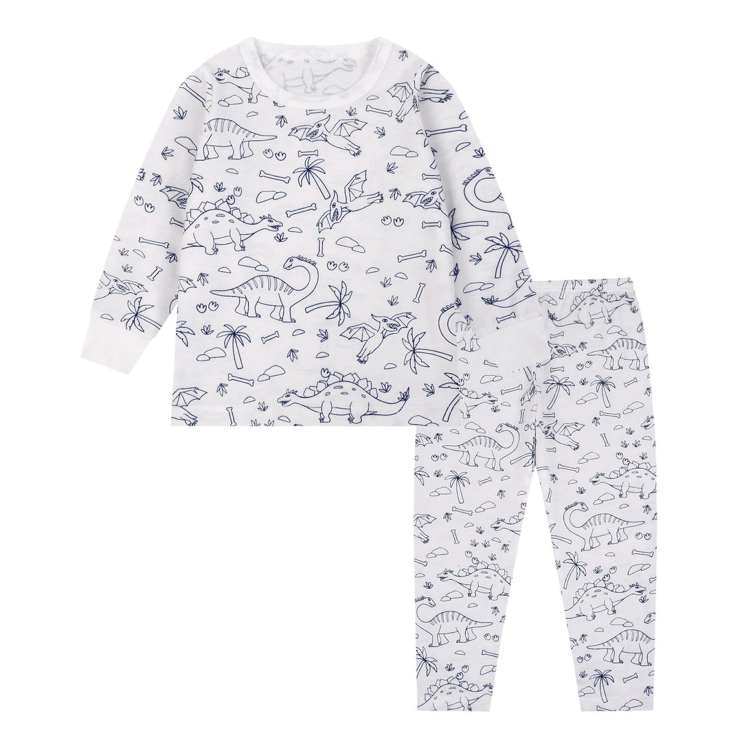Kids Pajama Set, Cotton Blend, Cartoon Design