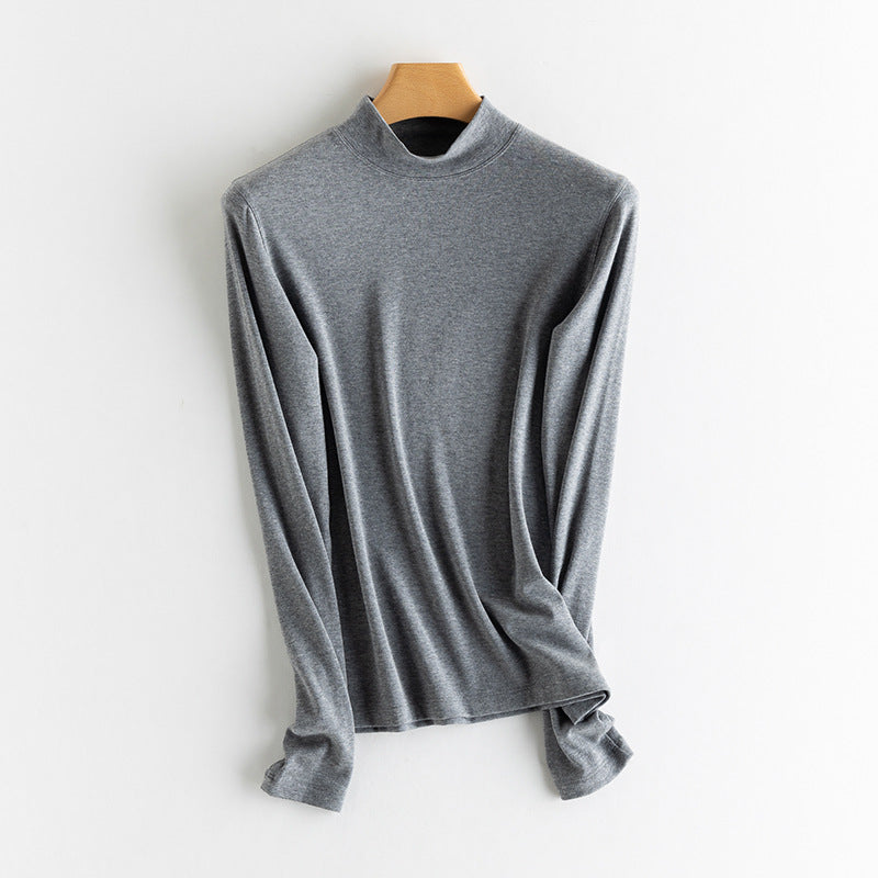 Women's Knit Under Shirt, Cashmere Blend, Various Collars