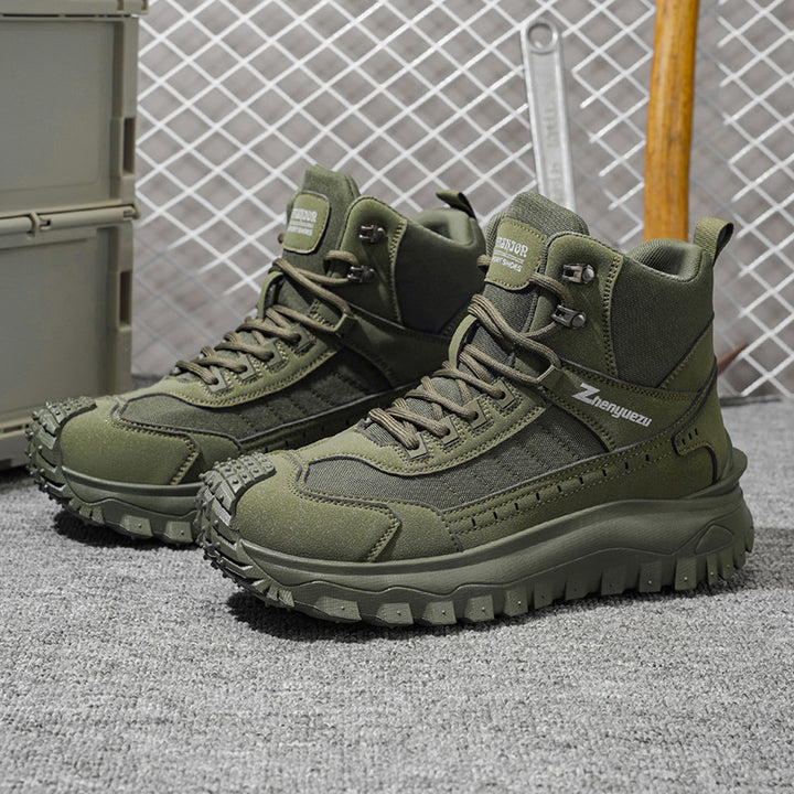 Men's High Top Boots, Platform Sole, Casual Style