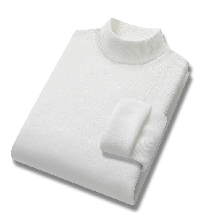 Men's turtleneck sweater, lined, warm, autumn and winter
