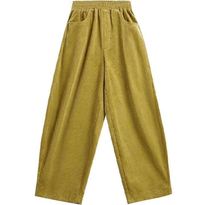 Kord-Harem pants for women, high waistband