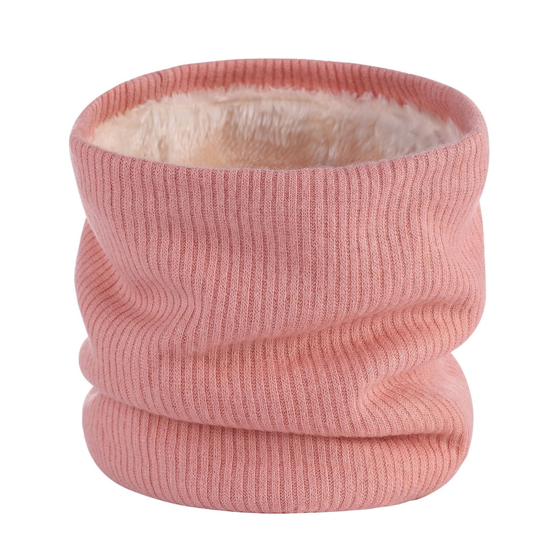 Padded tubular scarf, double-layered, warm