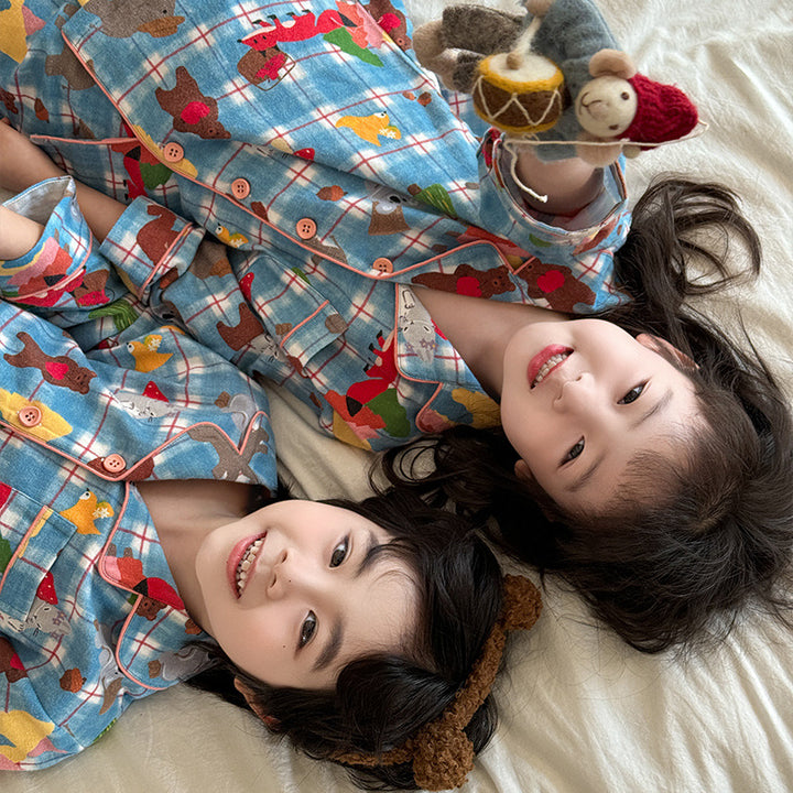 Children's pajamas made of brushed cotton