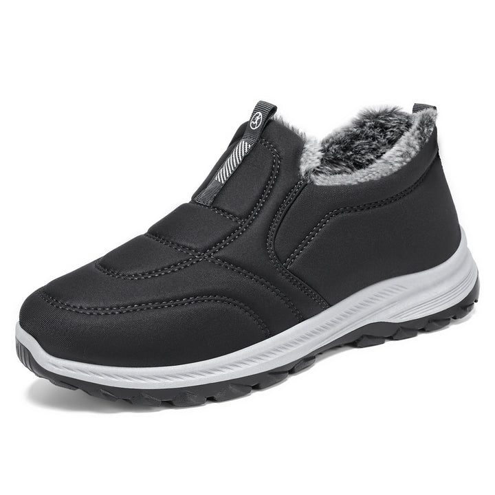 Padded men's winter boots, warm and comfortable