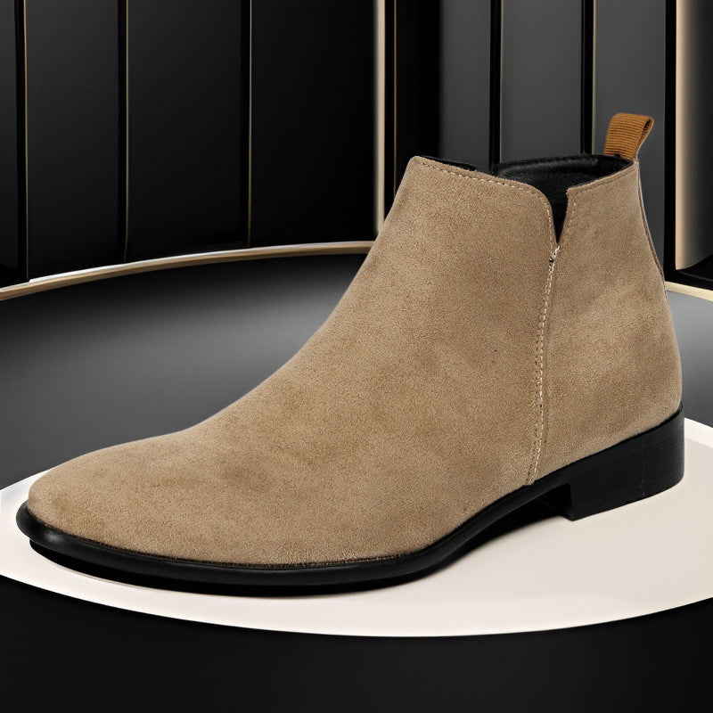 Men's Chelsea Boots with Side Zipper