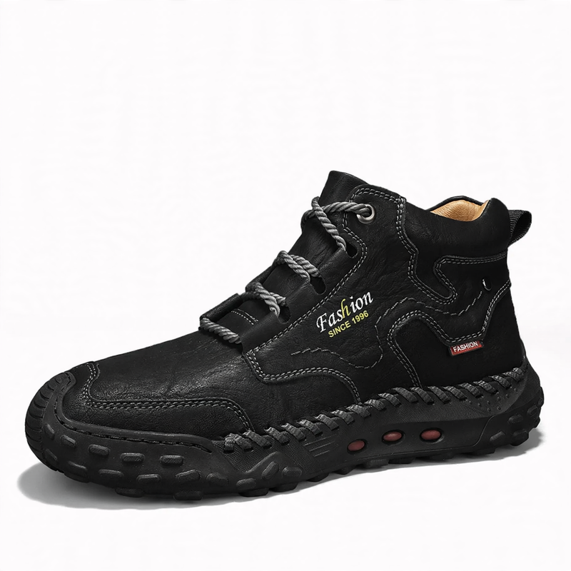 Men's ankle boots with platform sole, lined or unlined