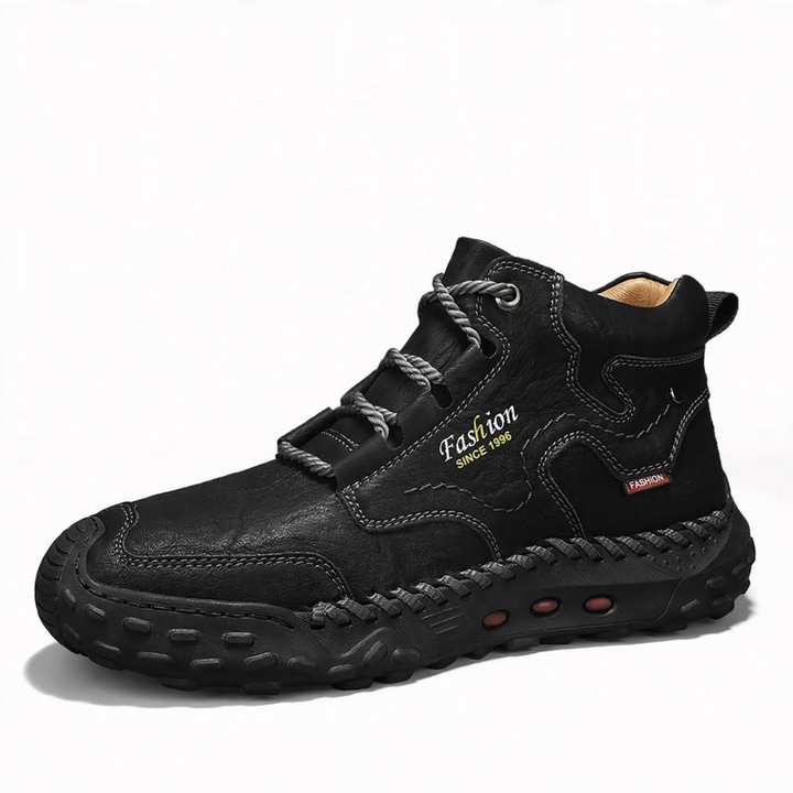 Men's ankle boots with platform sole, lined or unlined