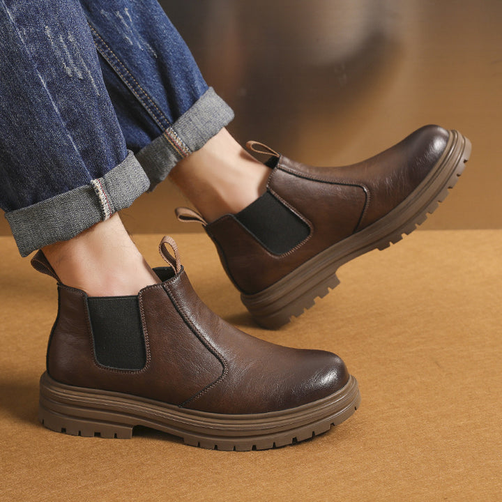 Men's Chelsea boots, classic and warming