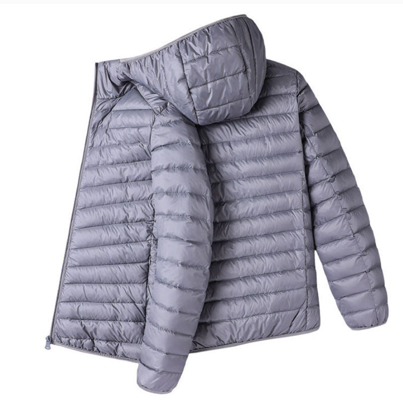 Men's quilted jacket, lightweight, short, padded
