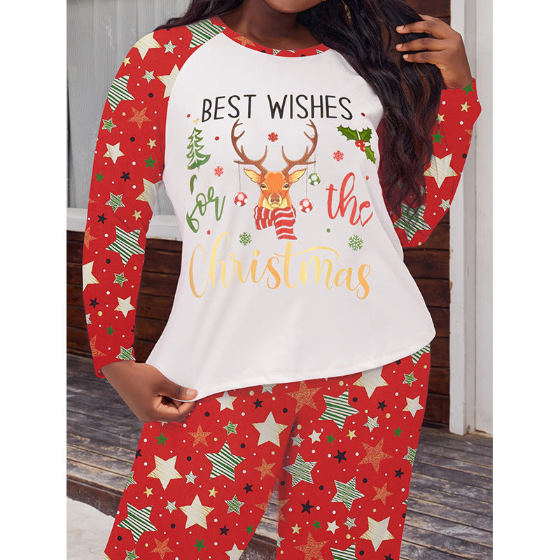 Women's Pajama Set with Long Sleeve, Plus Size