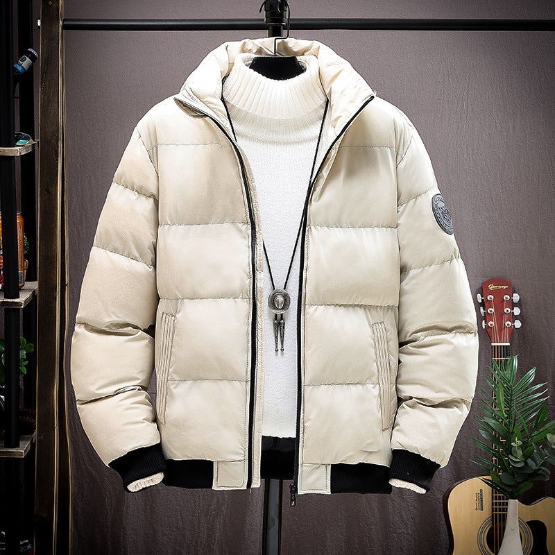 Padded men's winter jacket, warm and insulated