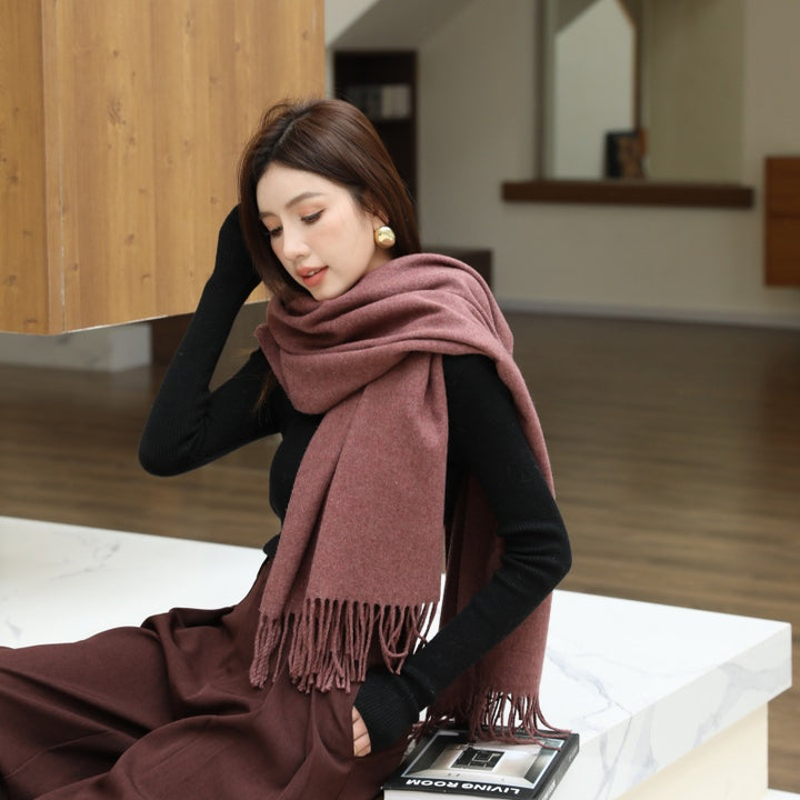 Wool scarf and shoulder wrap, 70x200 cm
