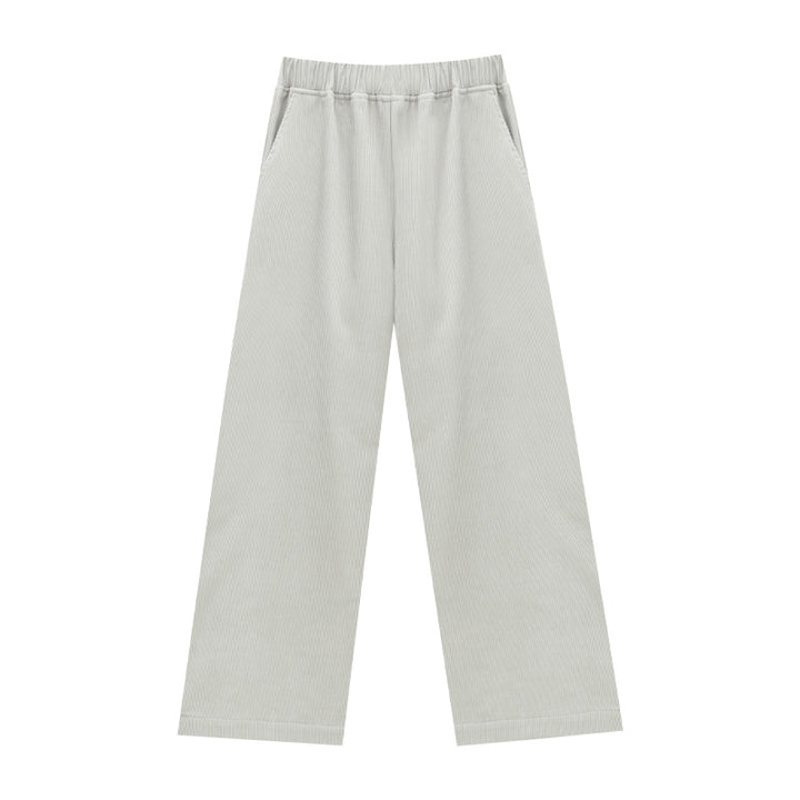 Padded women's corduroy pants with straight leg
