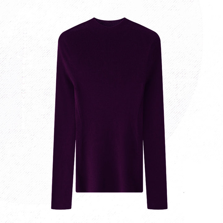 Women's turtleneck sweater made of merino wool