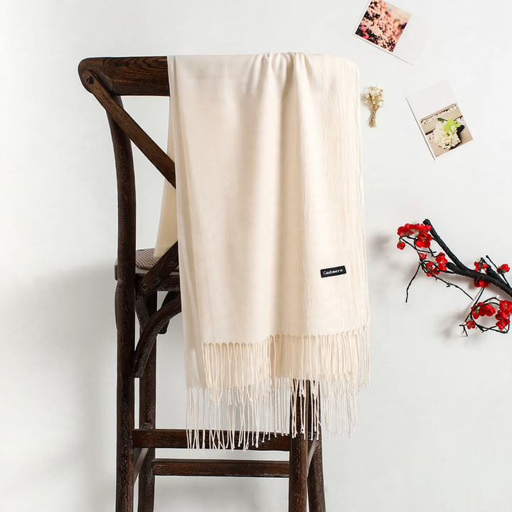 Solid color scarf made of cashmere imitation