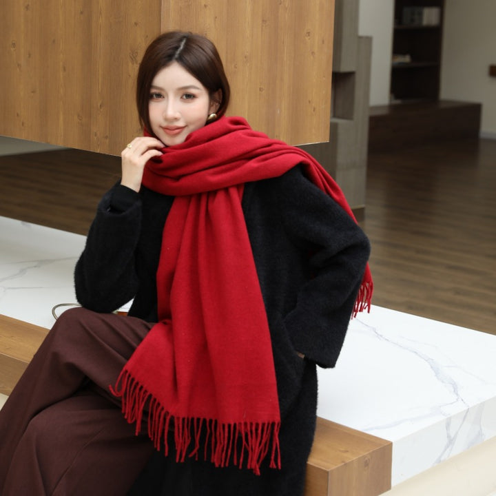 Wool scarf and shoulder wrap, 70x200 cm