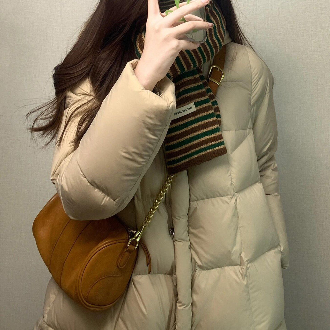 Mid-length women's quilted jacket in Korean style