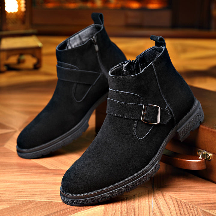 Men's Chelsea Boots, Genuine Leather, Lined