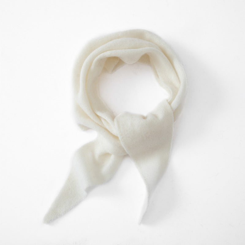 Triangle scarf made of cashmere imitation, warming, 100x33 cm