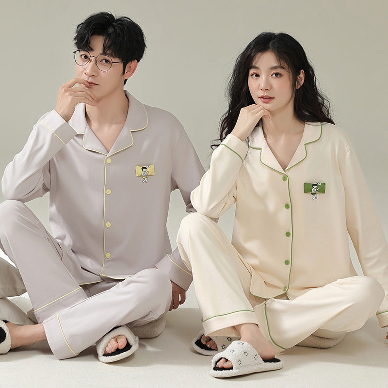Pair-Pajama-Set, long sleeve, simple design