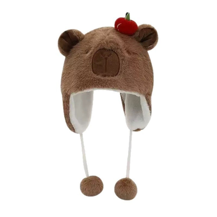 Warm plush hat with ear protection