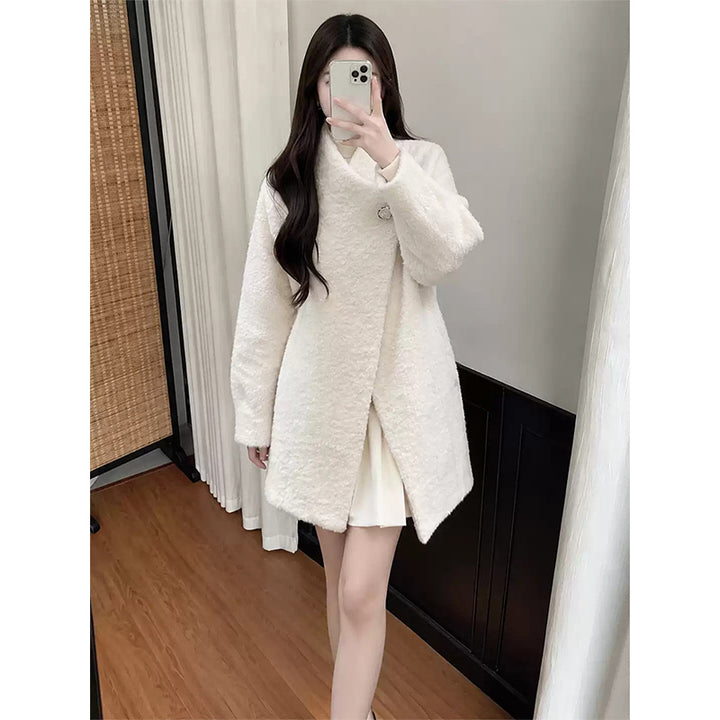 Women's Teddy Fleece Jacket in White
