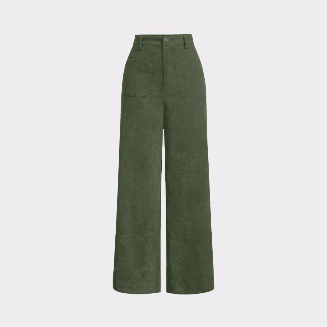 Kord pants with straight cut
