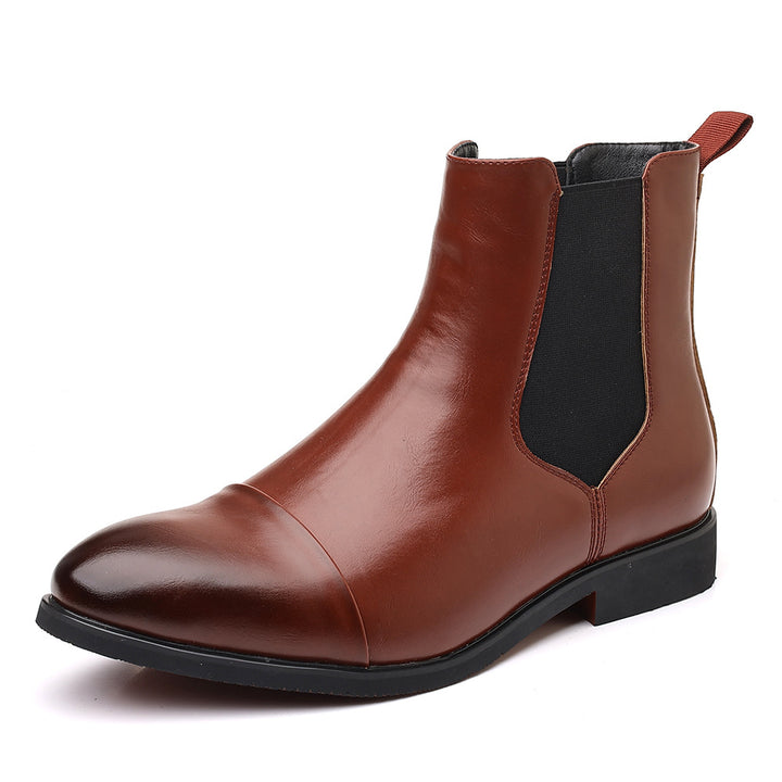 Elegant men's Chelsea boots, pointed