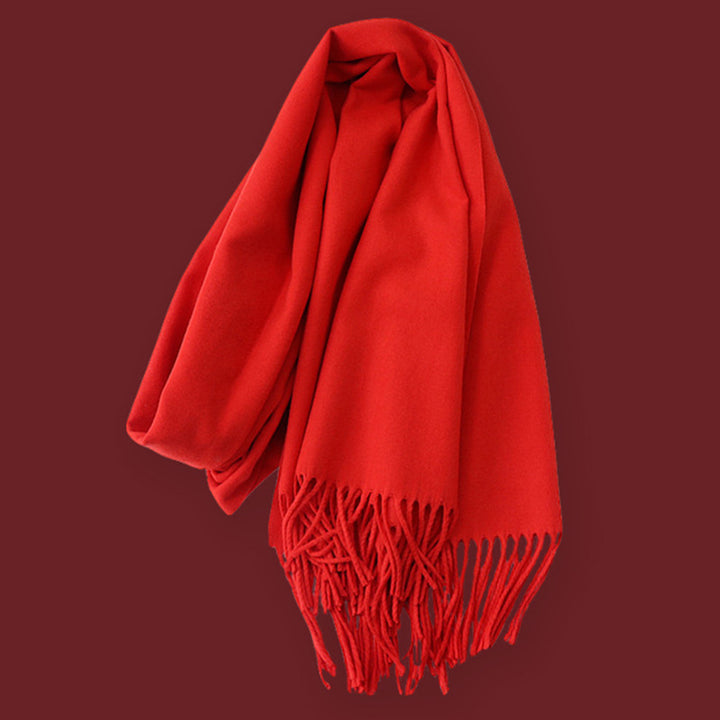 Warmer knitted scarf for women and men