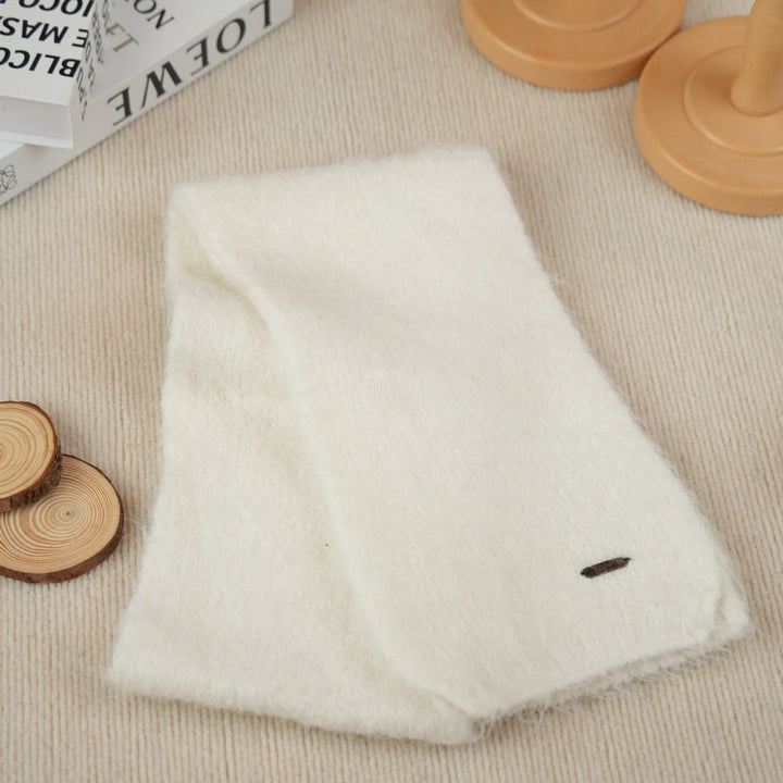 Knitted scarf made of alpaca wool blend, 150x20 cm