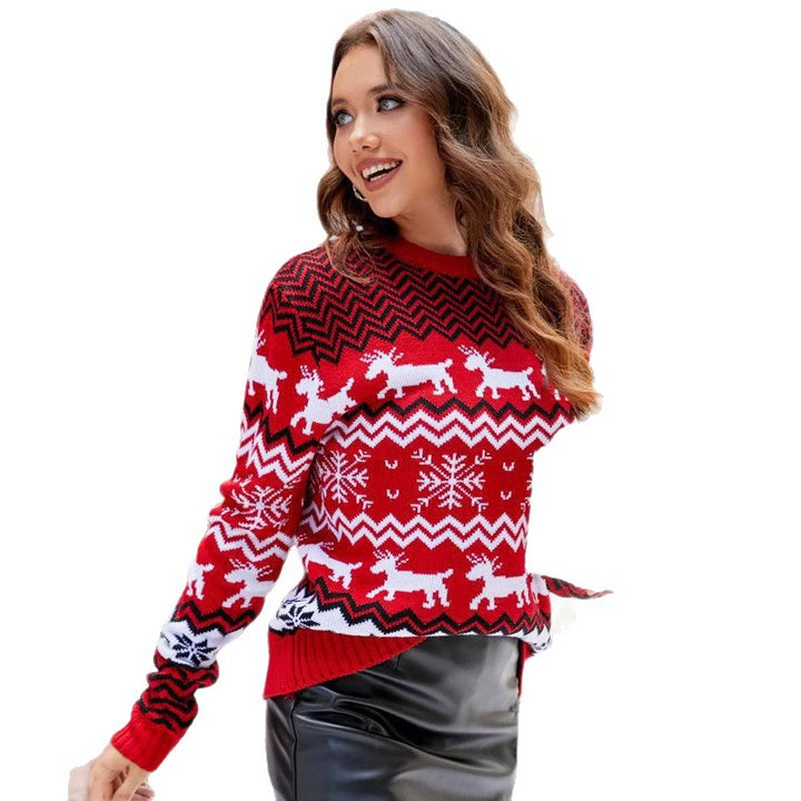 Christmas sweater with snowflake pattern