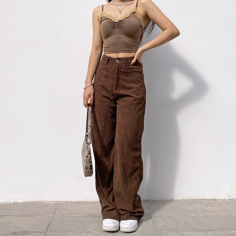 Kord-Wide pants in extra long length