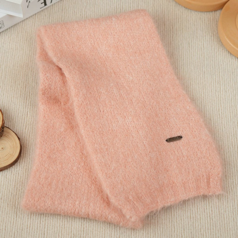 Knitted scarf made of alpaca wool blend, 150x20 cm