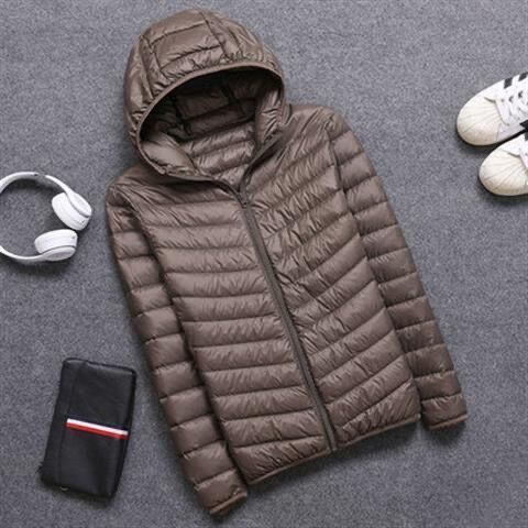 Light men's winter jacket, padded
