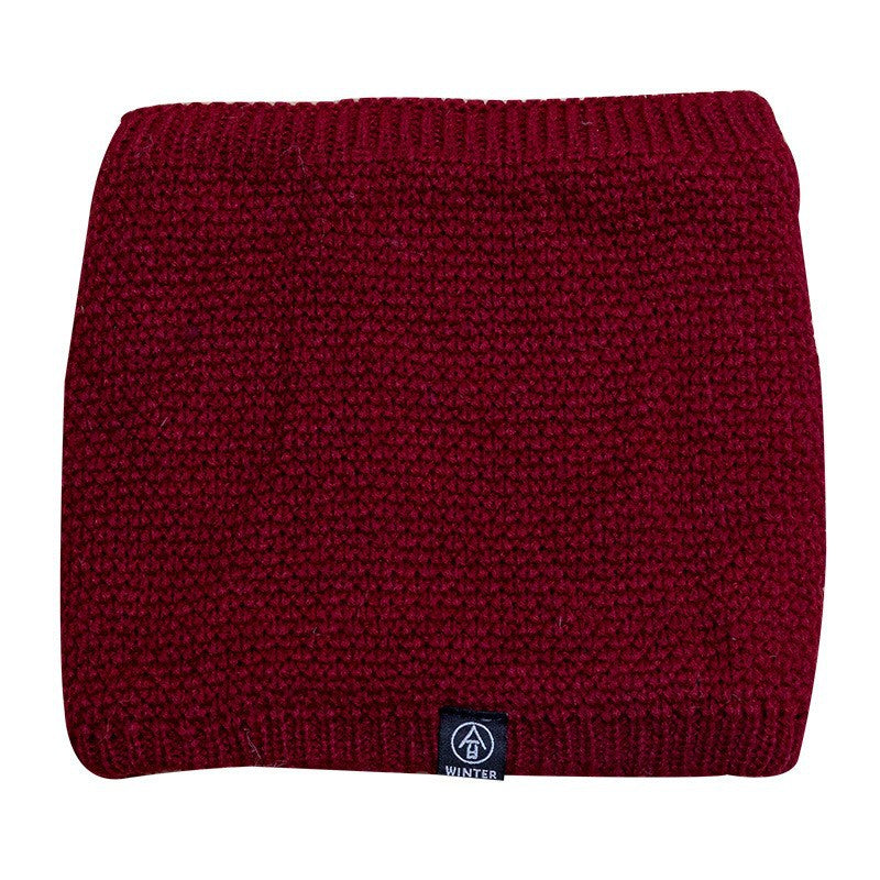 Knitted tubular scarf, lined