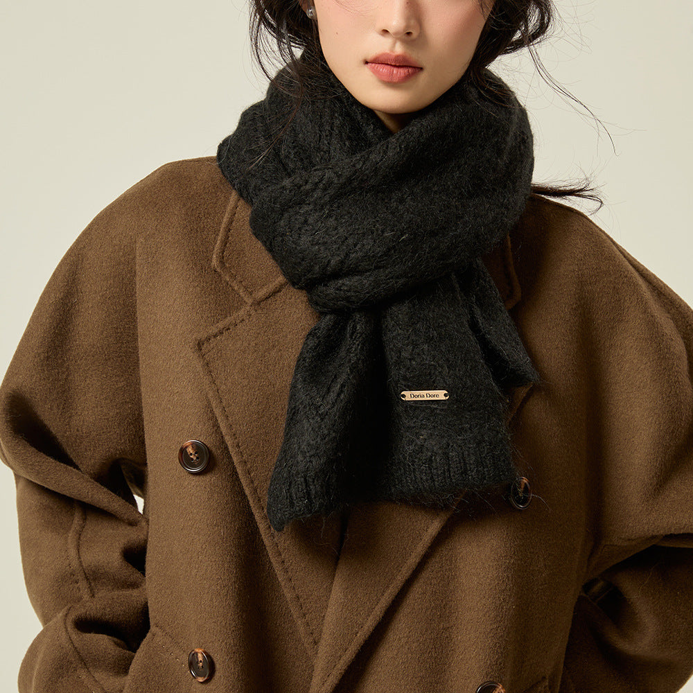 Women's scarf made of alpaca wool, 165x24cm