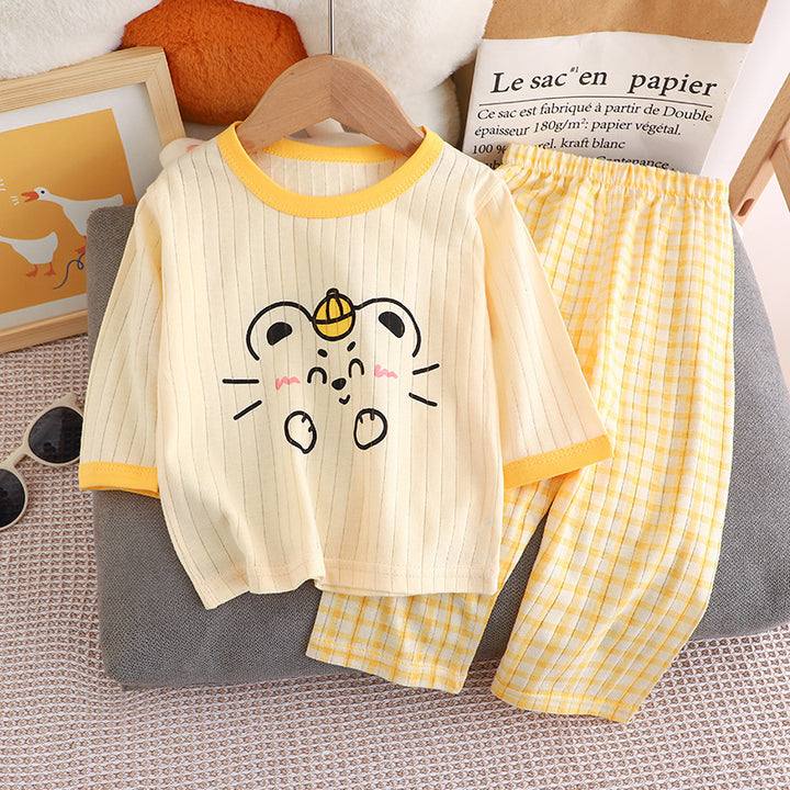 Children's Pajama Set, long-sleeved, cotton, lightweight