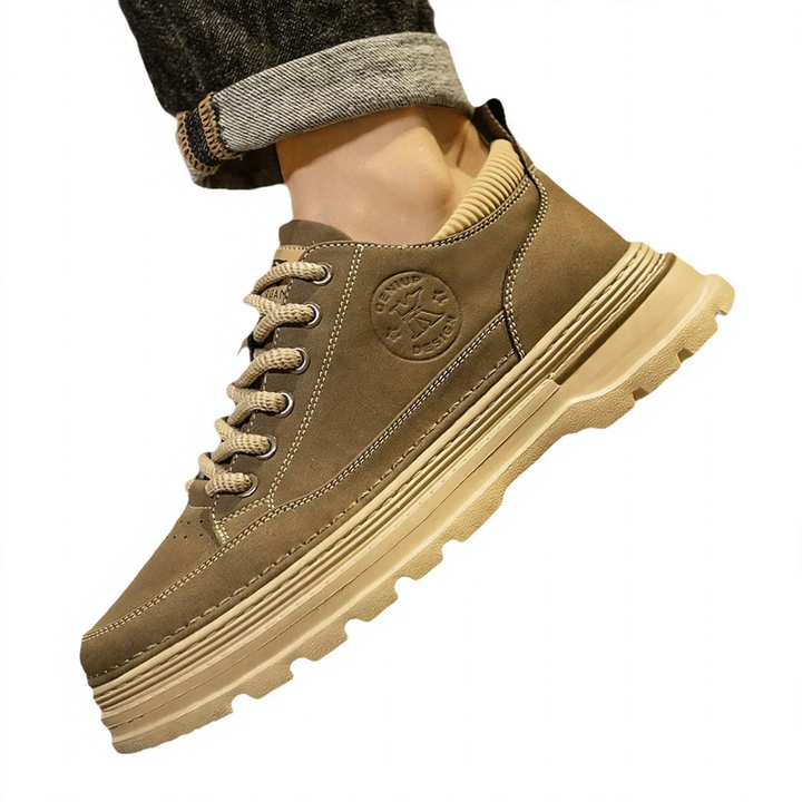 Men's vintage-style ankle boots, PU
