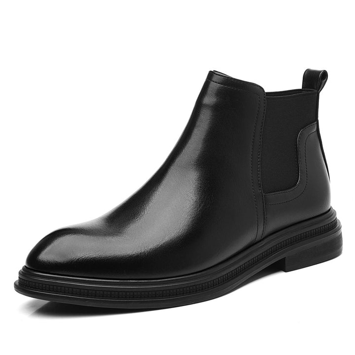 Padded men's Chelsea boots, sturdy